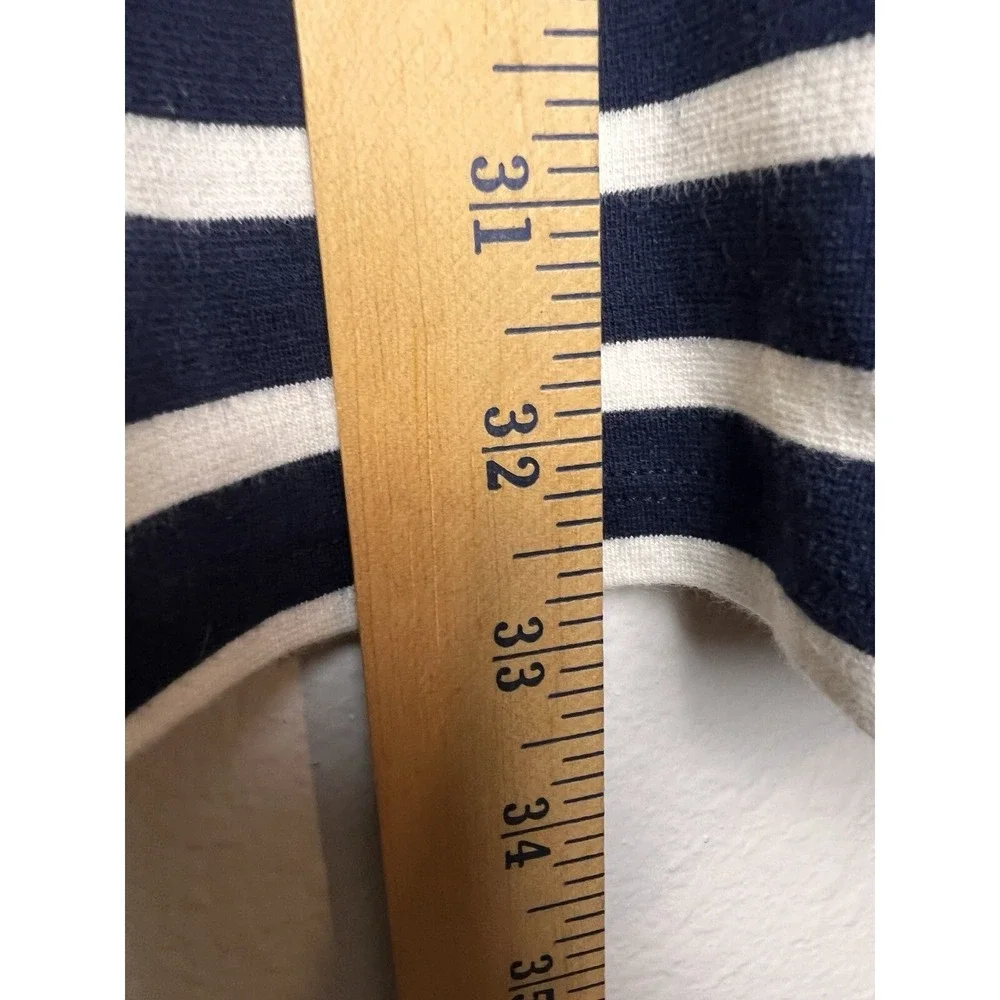 Gap Kids Dress Girls XXL 14-16 Navy Stripe Knit Stripe Long Sleeve Cotton Preppy